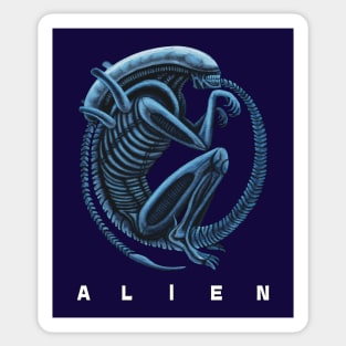 Xenomorph In Stasis (scale: 68%) Sticker